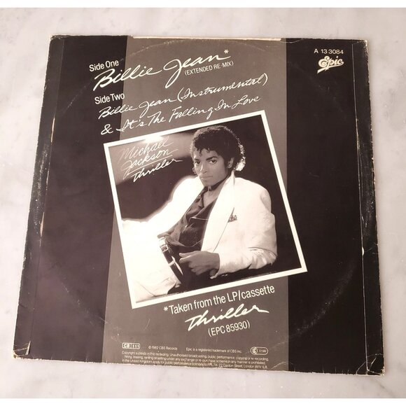 Michael Jackson Billie Jean Extended Re-mix Vinyl Record Album - Picture 2 of 4